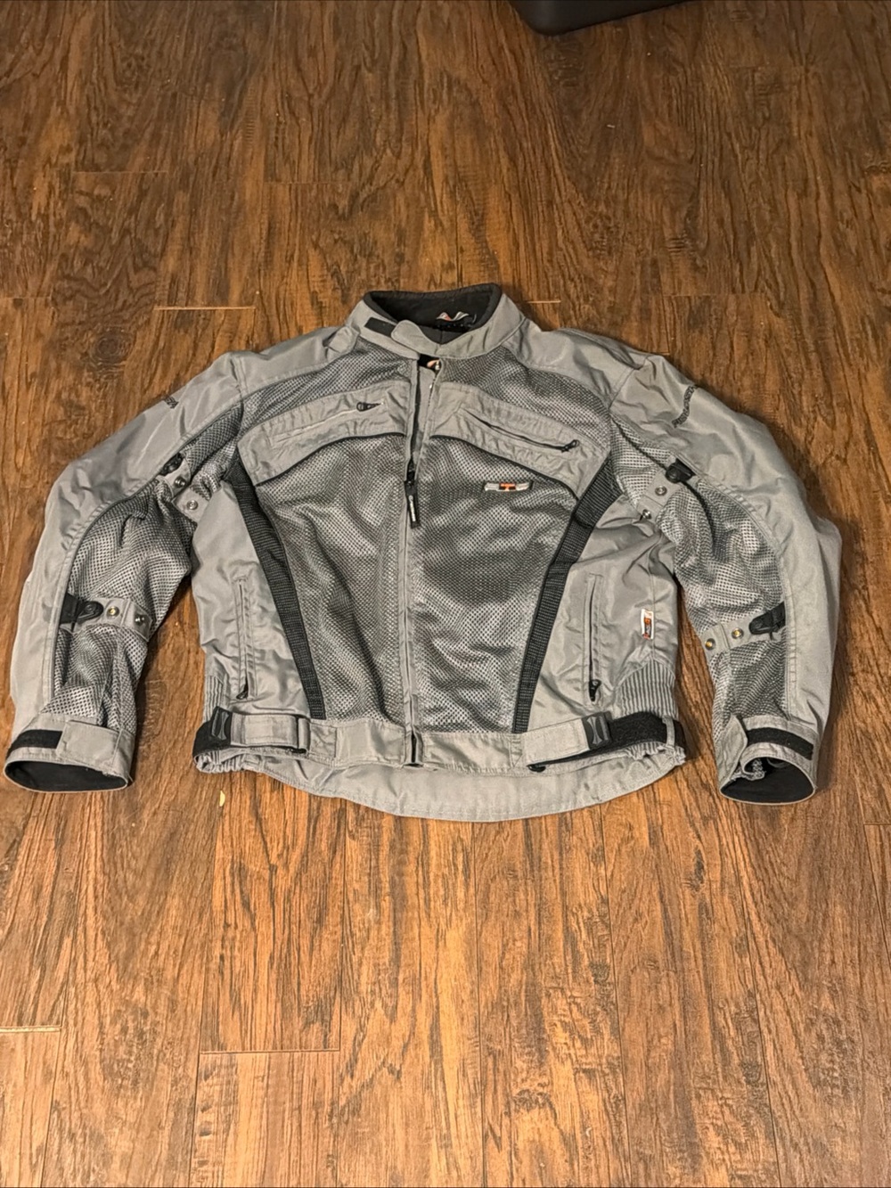 Vintage Fieldsheer Jacket Men’s Large Gray Mesh Textile Motorcycle Armored BT9